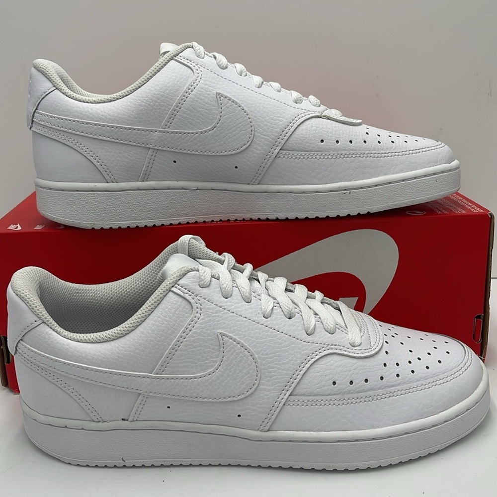 Nike Court Vision Low
Women's Shoes
White/White/White
Style CD5434-100